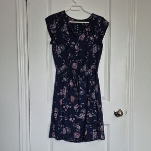 Reitmans Floral Navy Dress